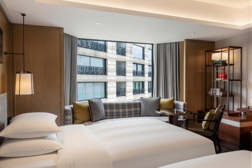 Twin Room with Two Twin Beds and City View