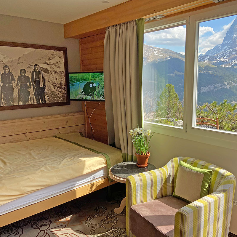 Single Room with Eiger View