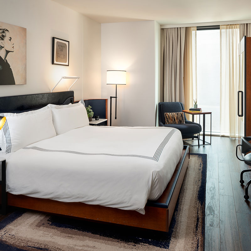 1 King Bed with City View ADA room