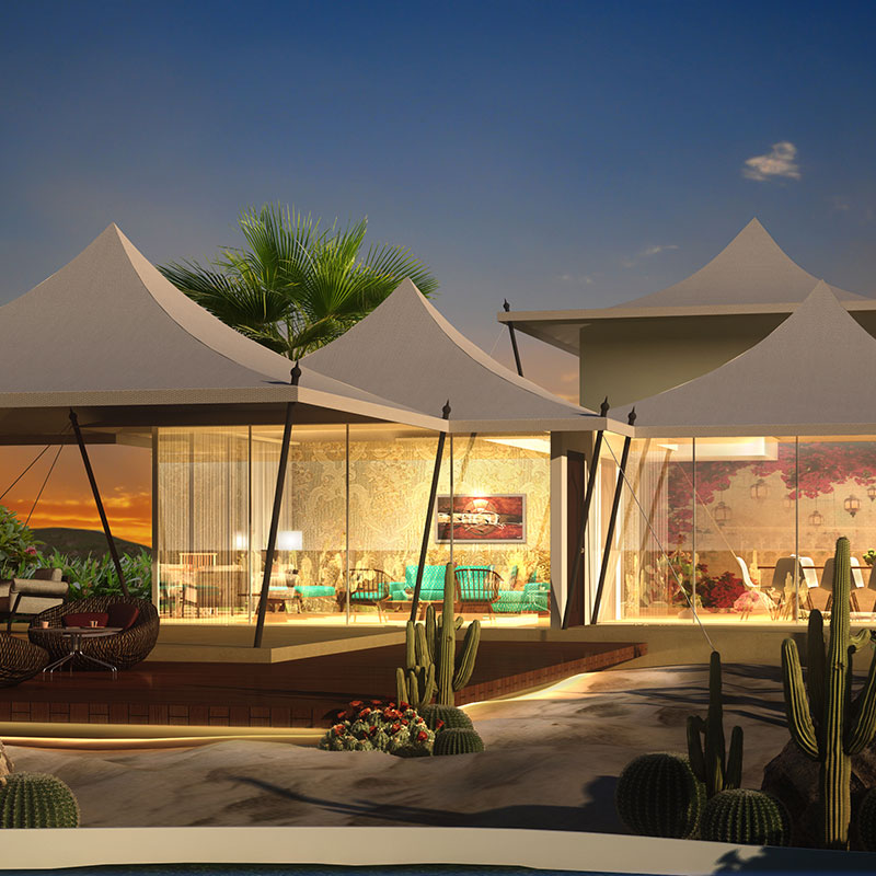 Luxury Glass Box 2 Room Panorama Suite