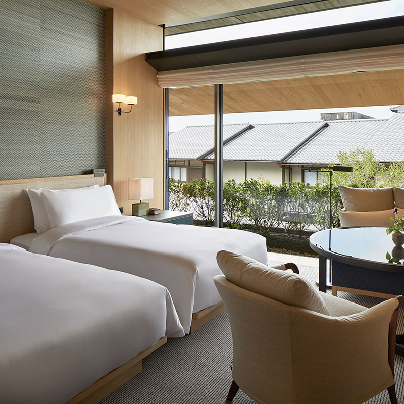 2 Twin Beds Garden View