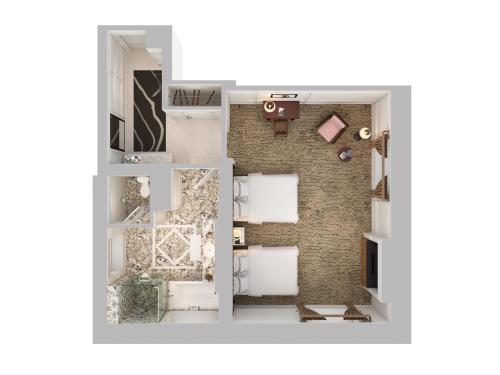 Deluxe Interior View Room- 2 Double Beds