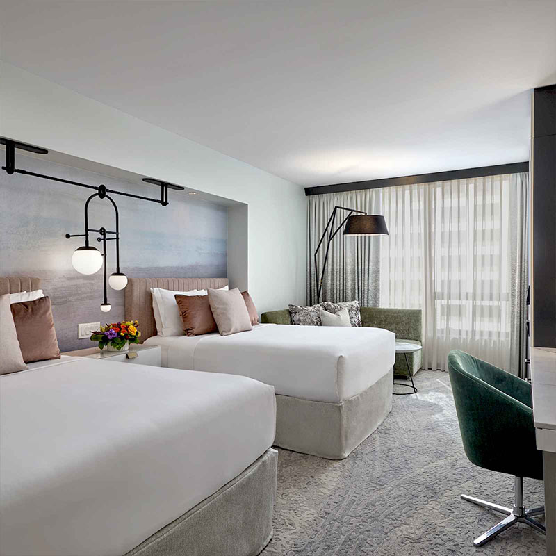 Two Queen Beds - Accessible - Roll In Shower