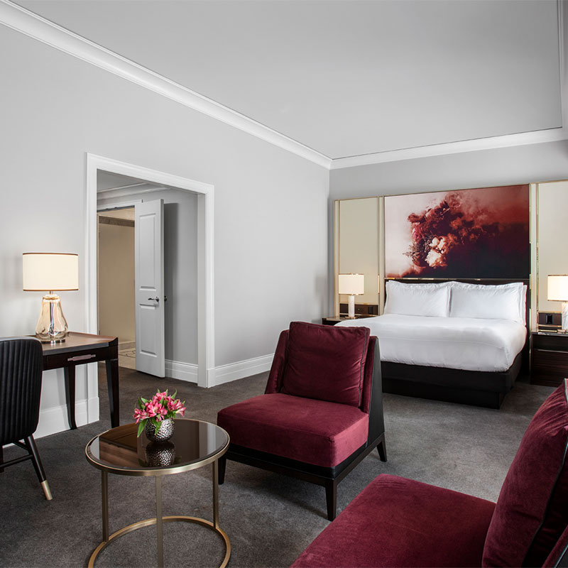 Deluxe King Room with Fireplace
