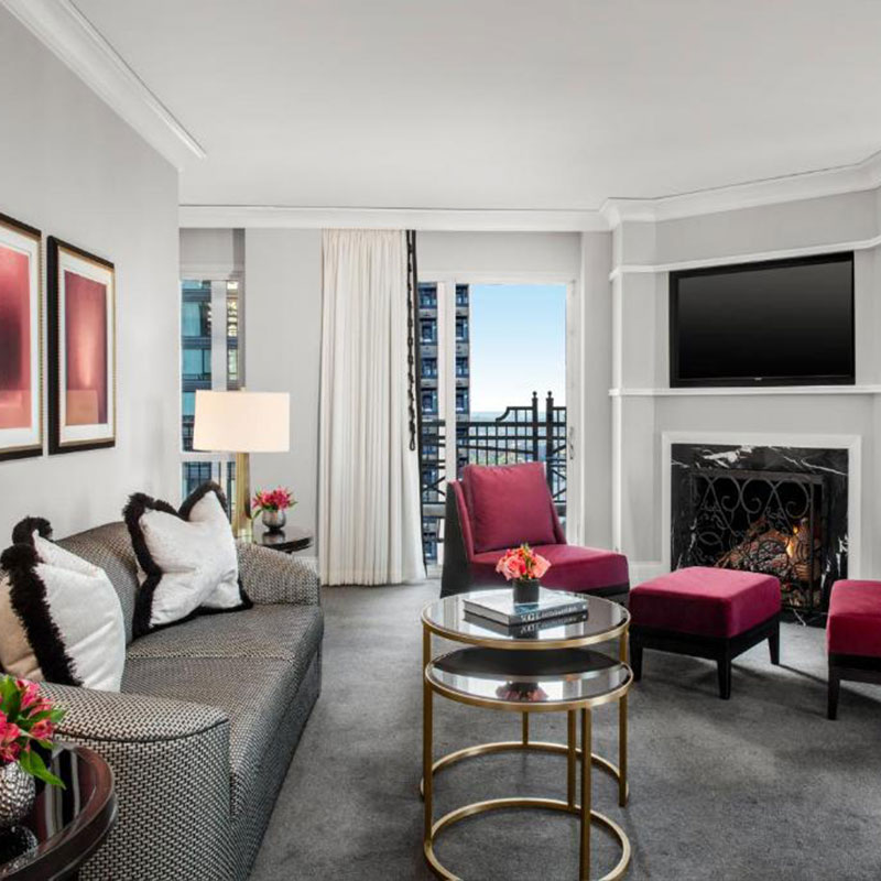 One-Bedroom Corner Terrace Suite with Roll-in Shower