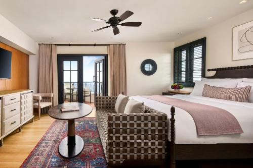 Two Bedroom Penthouse Suite with Ocean view, Fireplace and Balcony  