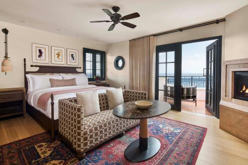 Two Bedroom Penthouse Suite with Ocean view, Fireplace and Balcony  