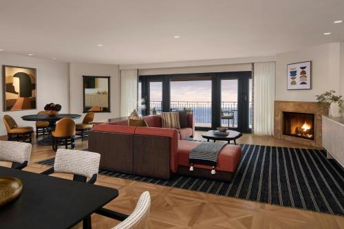 Two Bedroom Penthouse Suite with Ocean view, Fireplace and Balcony  