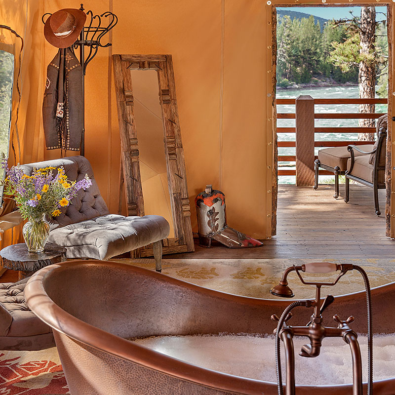CREEKSIDE CAMP- Two Bedroom w/ Bathroom
