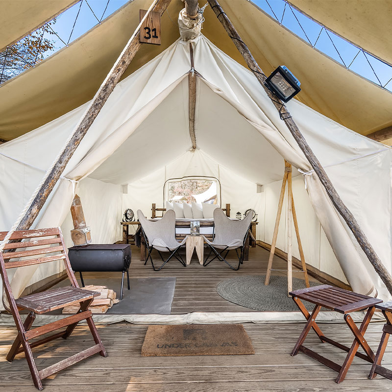 Safari Tent with Shared Bathroom