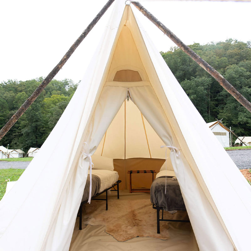 Suite Tent with Private Bathroom and Kids Tent