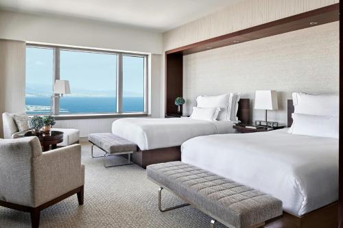 Double Room with Two Double Beds and Seafront View