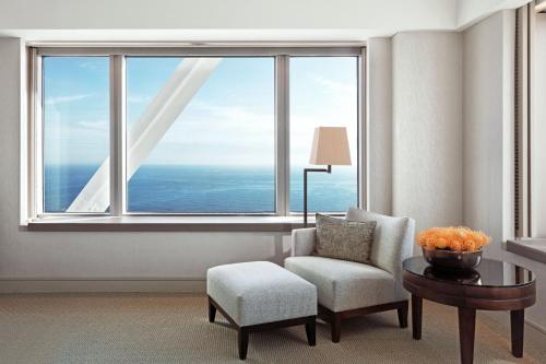 Double Room with Two Double Beds and Seafront View